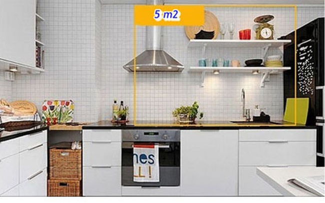 Cách tận dụng 5 mét vuông biến phòng bếp trở nên gọn gàng - Ảnh 4.