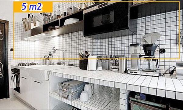 Cách tận dụng 5 mét vuông biến phòng bếp trở nên gọn gàng - Ảnh 11.