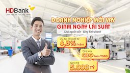 HDBank ưu đãi khách hàng doanh nghiệp mới vay lãi suất 6,3%/năm