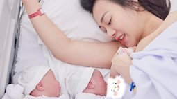 Phương Oanh thông báo đã sinh đôi, khoe ảnh đầu tiên của 3 mẹ con