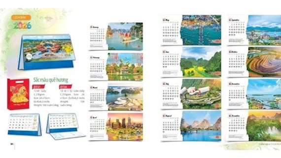 Hải Đăng địa chỉ in lịch để bàn số lượng ít chất lượng cao TPHCM